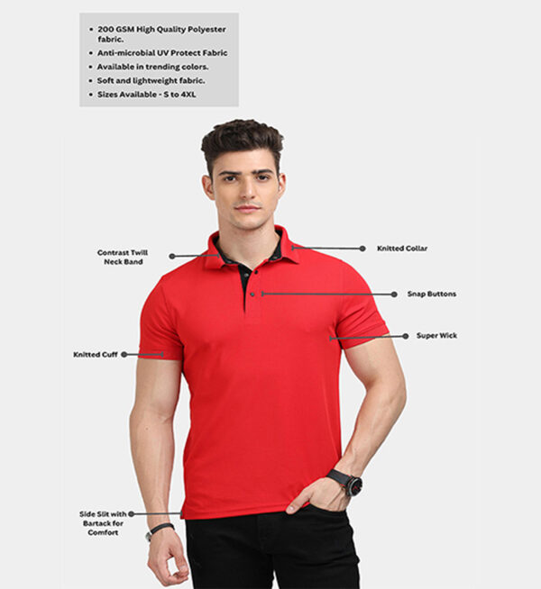 Scott Golfer Polo T Shirt Beige - Image 2