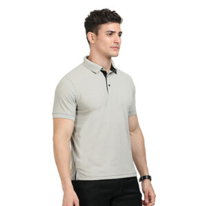 Scott Golfer Polo T Shirt Alluminium