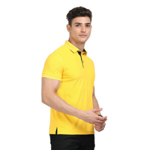 Scott Golfer Polo T Shirt Banana Yellow