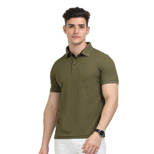 Scott Golfer Polo T Shirt Olive