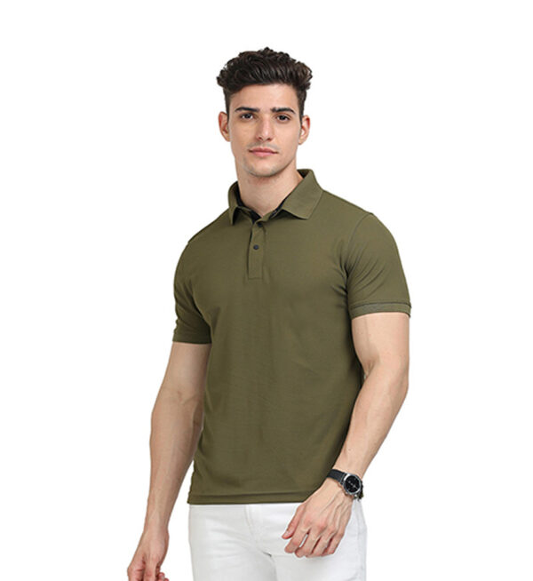 Scott Golfer Polo T Shirt Olive