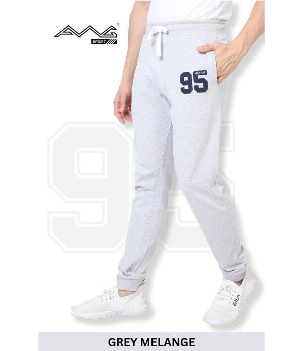 GREY MELANGE - Men's Regular Fit Joggers Track Pant