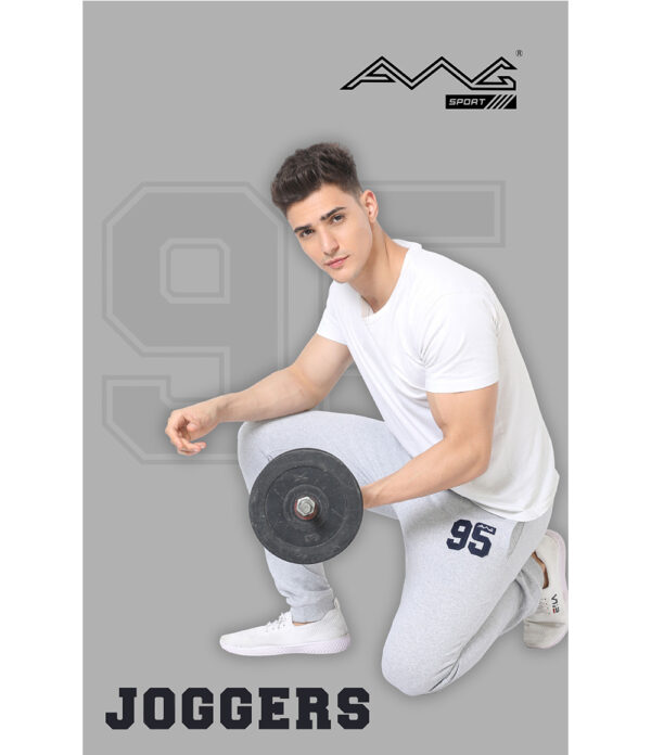 BLACK - Men's Regular Fit Joggers Track Pant - Image 4