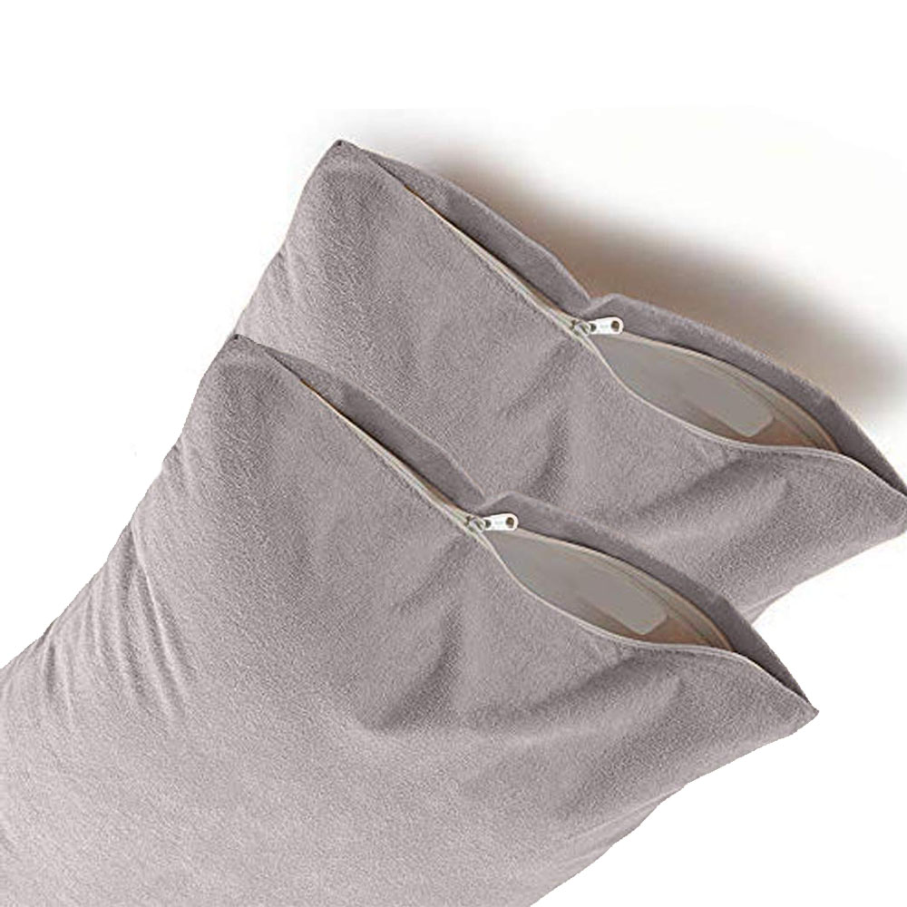 SilverGrey Water Resistant Terry Cotton Pillow Protector